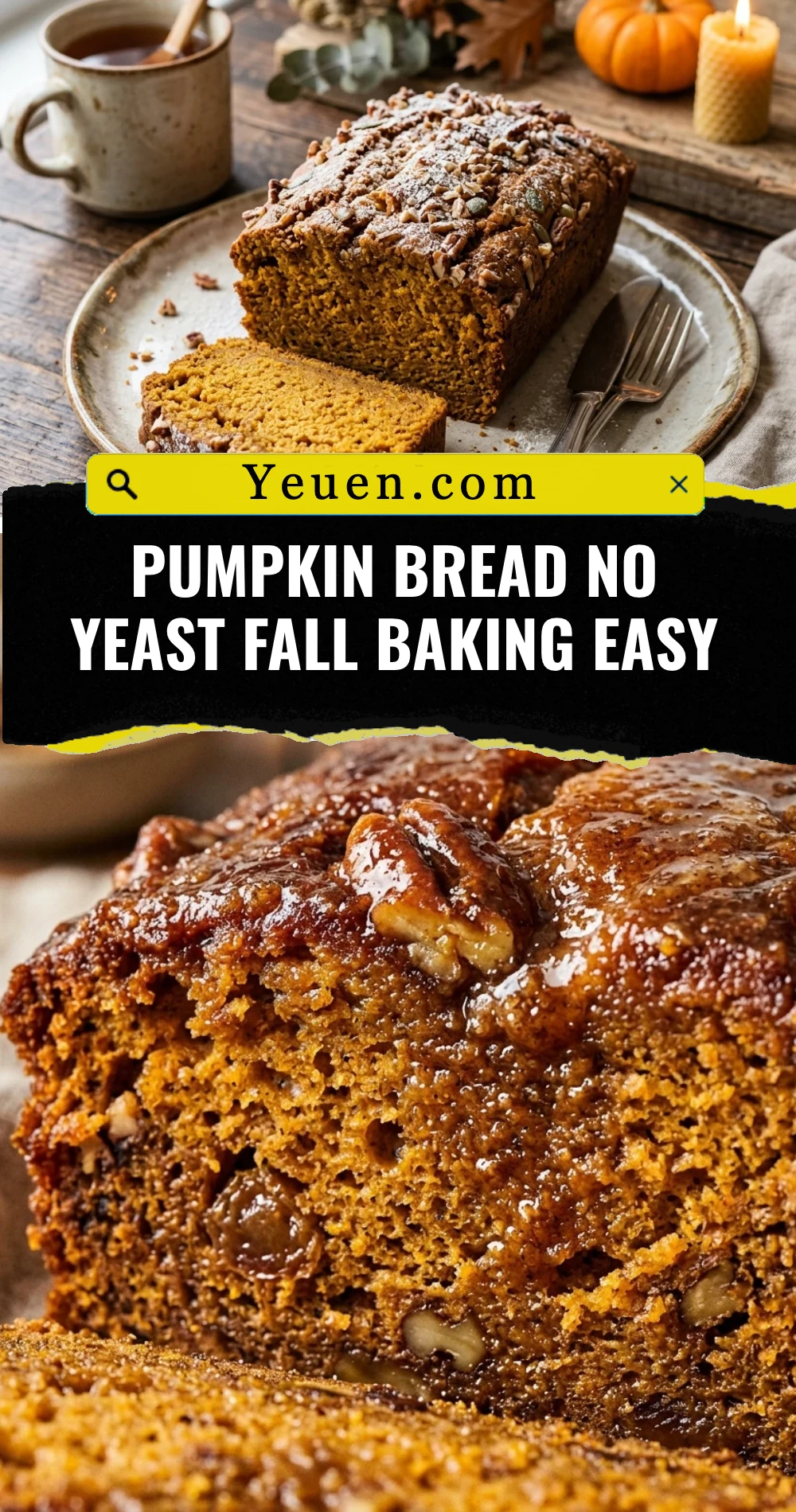 Pumpkin Bread No Yeast Fall Baking Easy