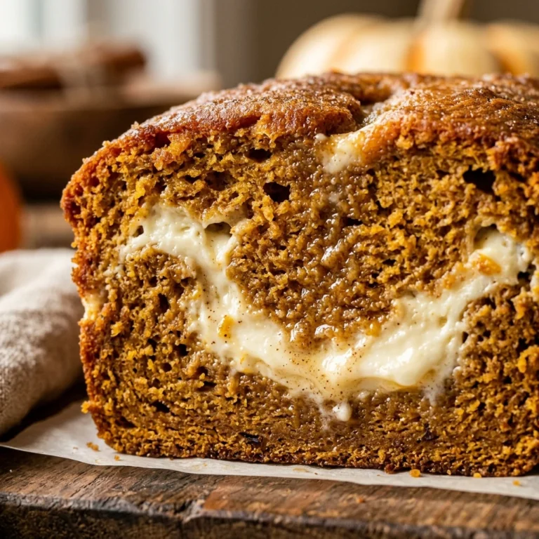 Pumpkin Bread With Cream Cheese Swirl Fall Baking