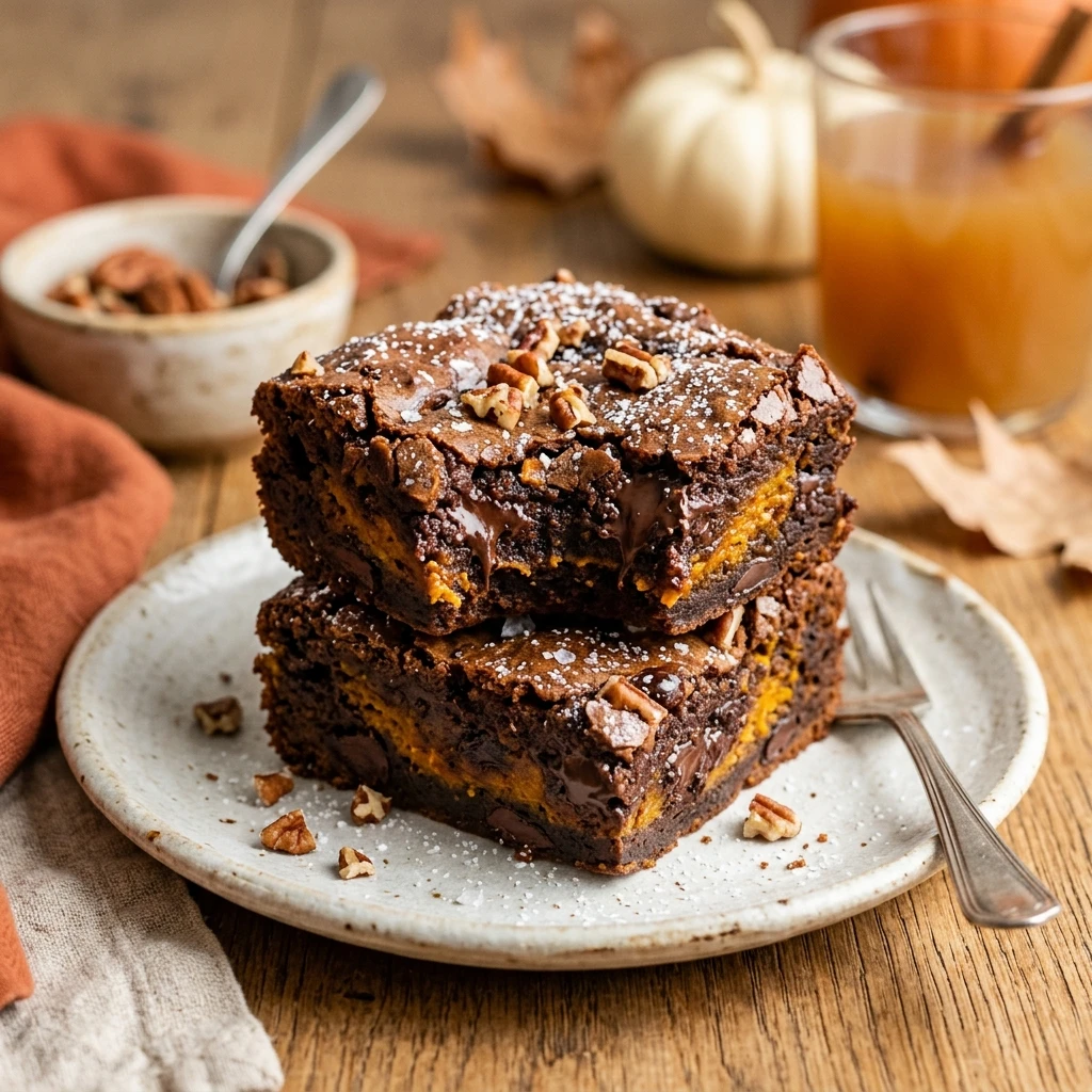 Pumpkin Brownies Fudgy Fall Desserts