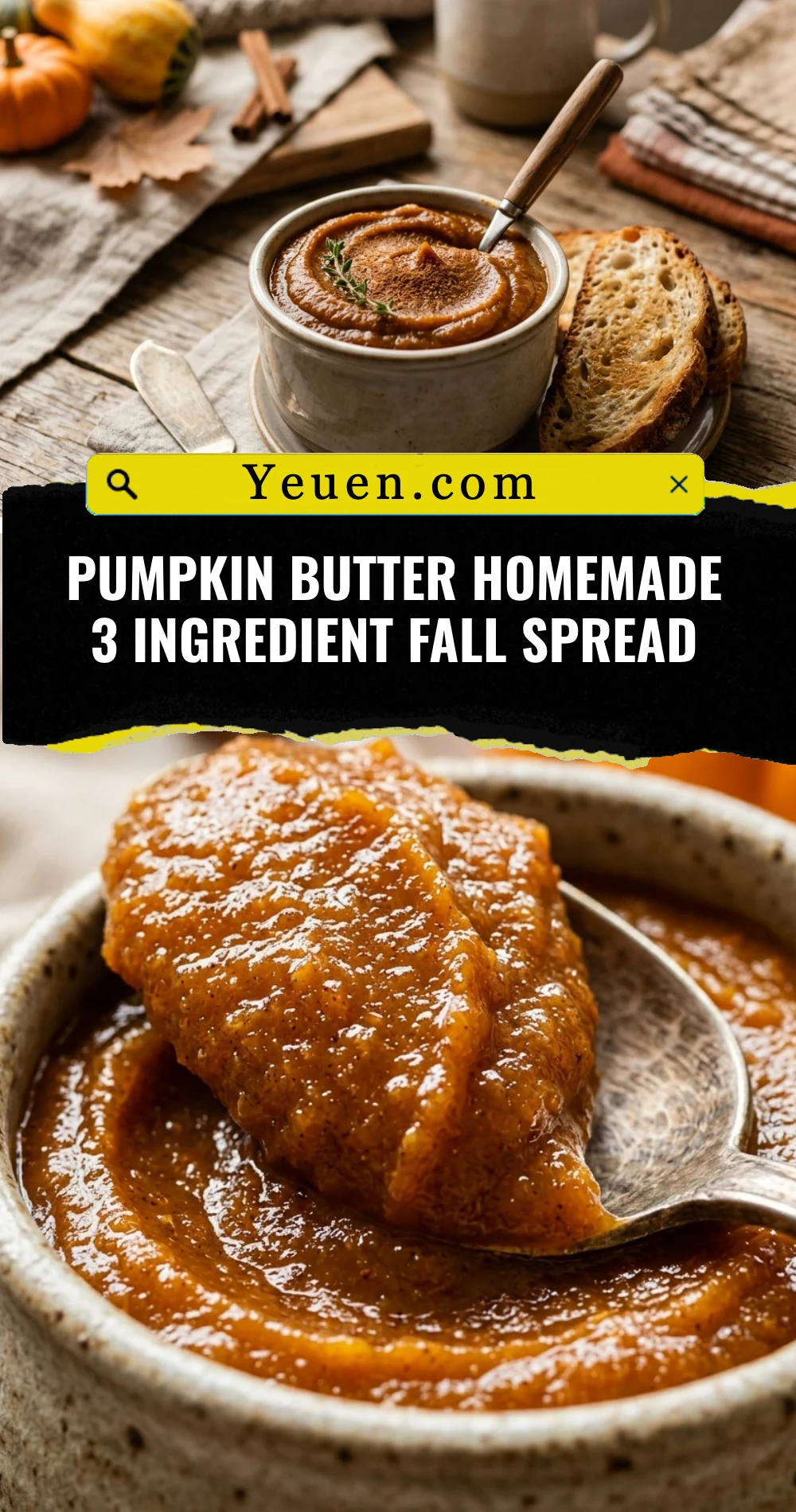 Pumpkin Butter Homemade 3 Ingredient Fall Spread