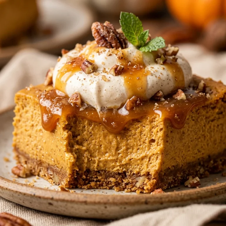 Pumpkin Cheesecake Bars Creamy Fall Dessert