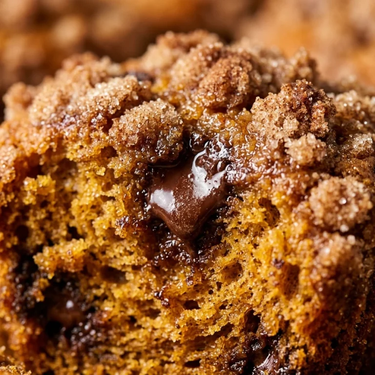 Pumpkin Chocolate Chip Muffins With Cinnamon Crumb Fall