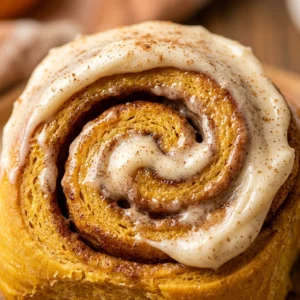 Pumpkin Cinnamon Rolls With Cream Cheese Frosting