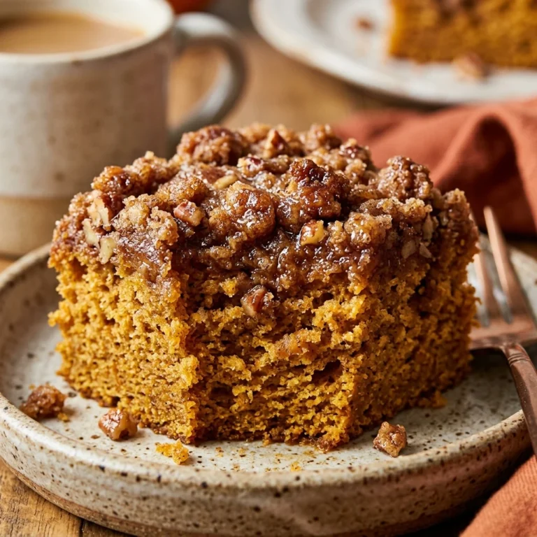 Pumpkin Coffee Cake With Streusel Fall Brunch