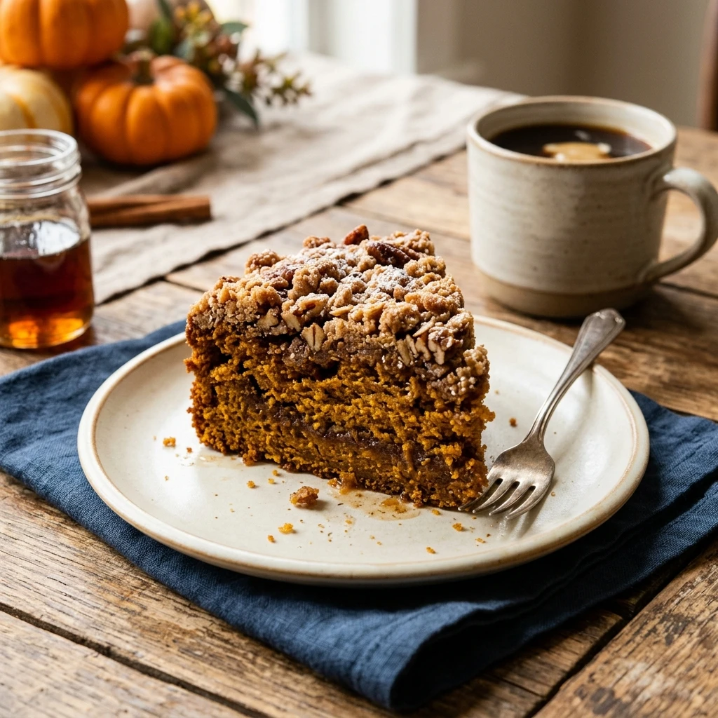 Pumpkin Coffee Cake With Streusel Fall Brunch