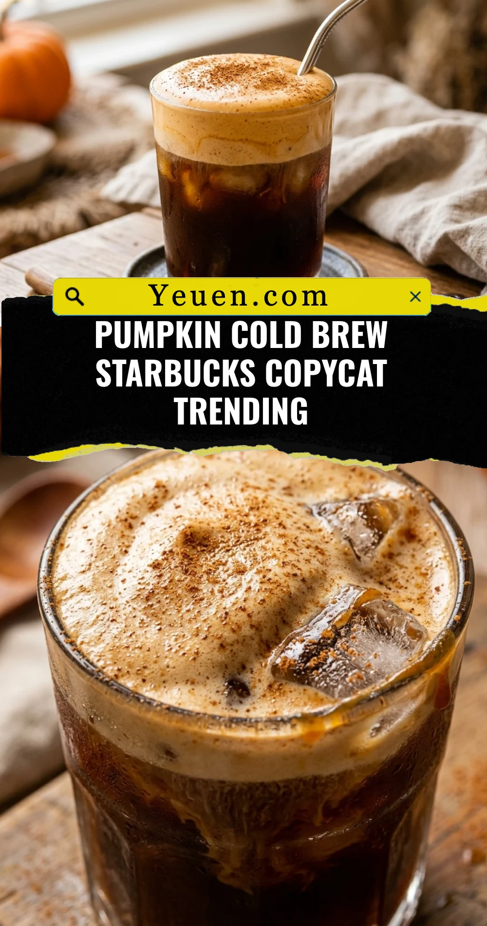 Pumpkin Cold Brew Starbucks Copycat Trending