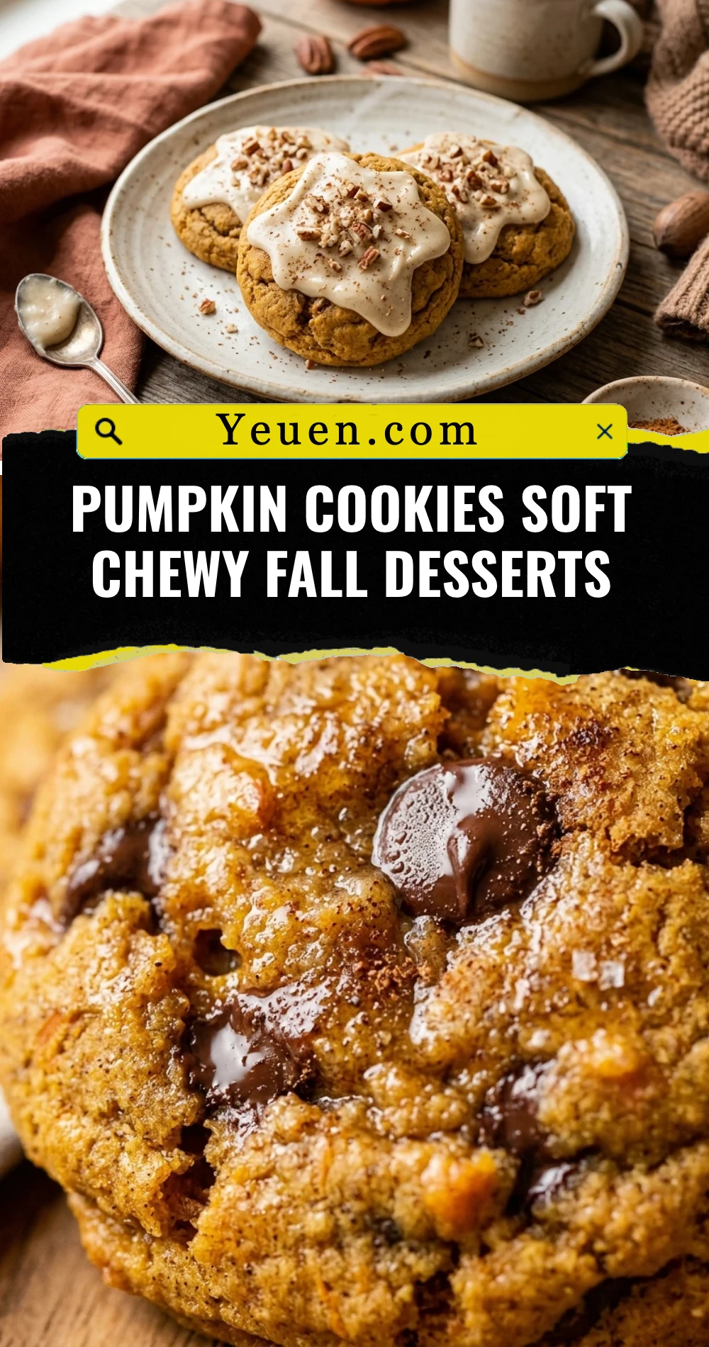 Pumpkin Cookies Soft Chewy Fall Desserts