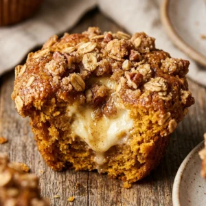 Pumpkin Cream Cheese Muffins With Streusel Fall Bakery Style