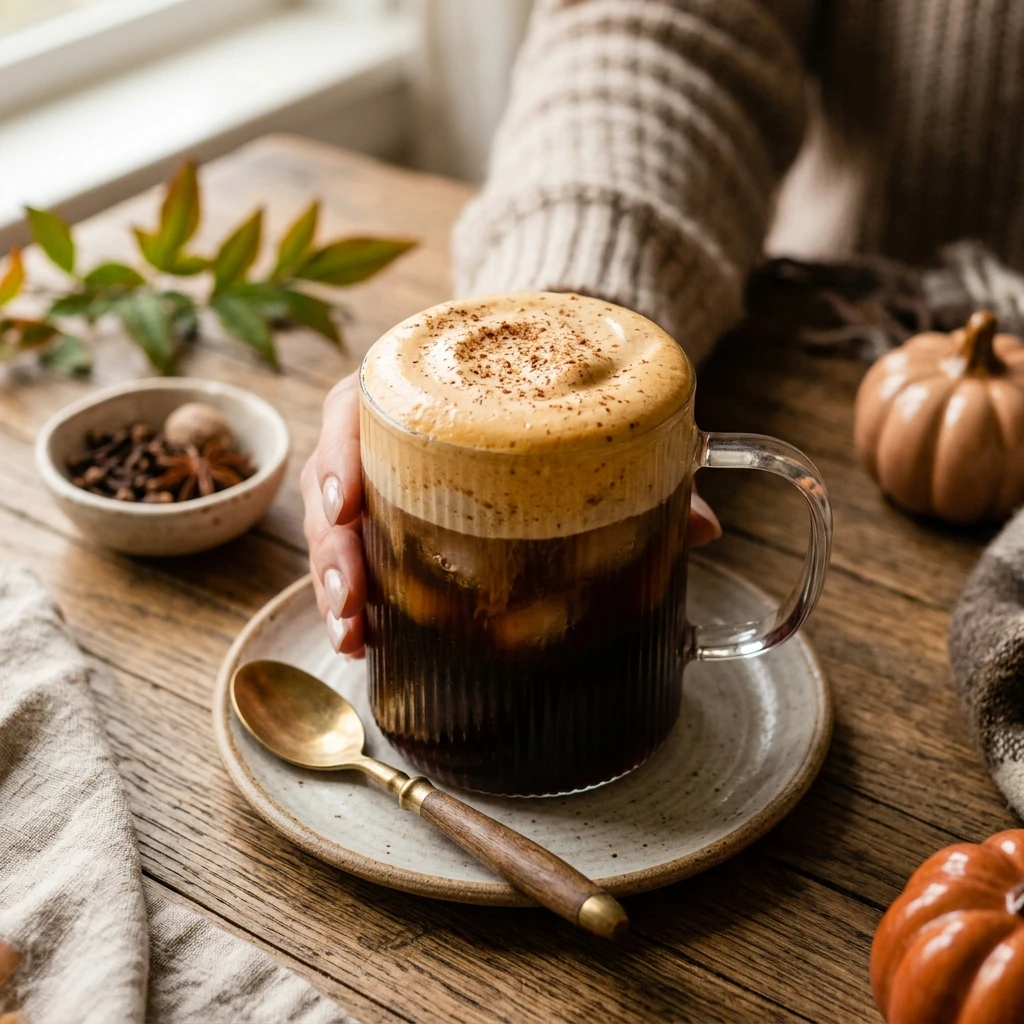 Pumpkin Cream Cold Brew Starbucks Copycat Latte