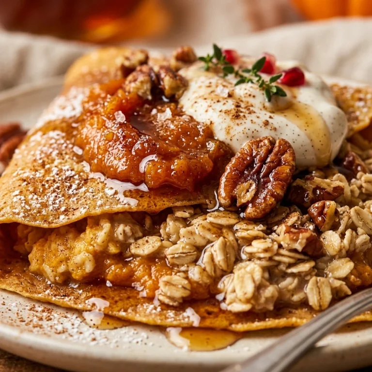 Pumpkin Crepes Breakfast Fall Oats Easy