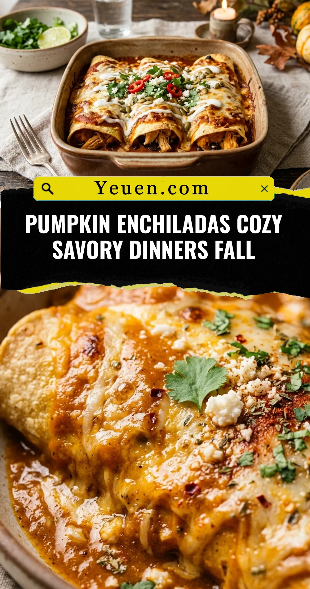 Pumpkin Enchiladas Cozy Savory Dinners Fall