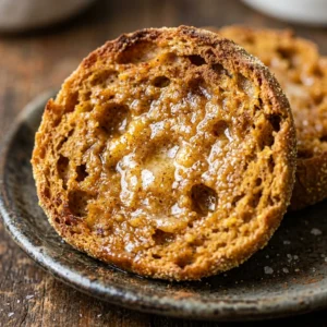Pumpkin English Muffins Homemade Fall Breakfast
