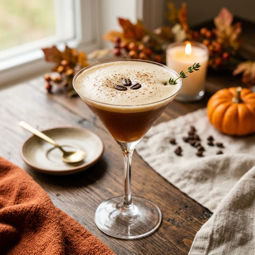 Pumpkin Espresso Martini Fall Cocktail Trending