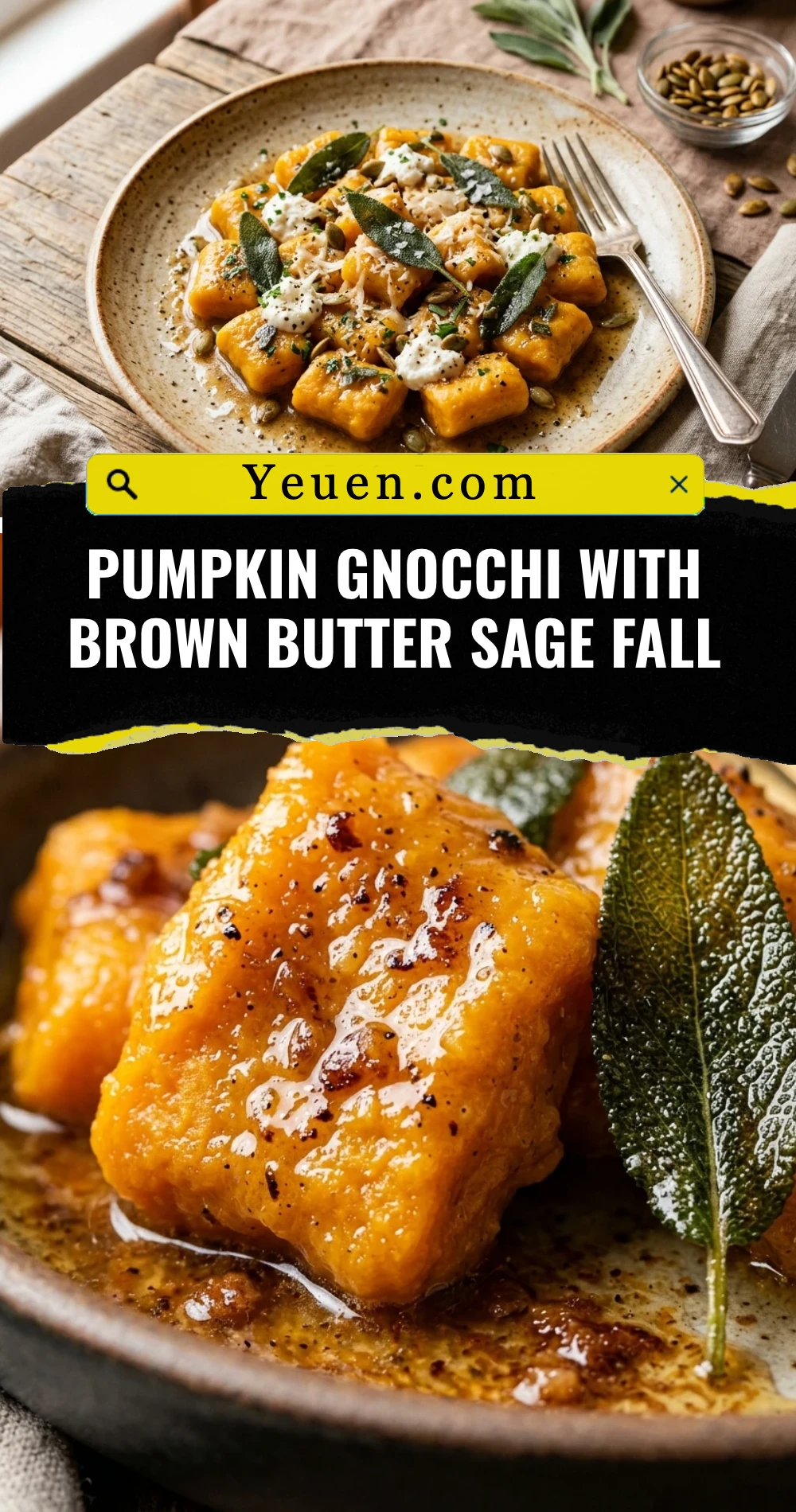 Pumpkin Gnocchi With Brown Butter Sage Fall