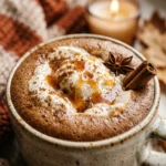 Pumpkin Hot Chocolate Creamy Cozy Fall Drink