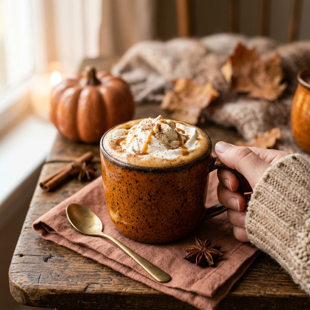 Pumpkin Hot Chocolate Creamy Cozy Fall Drink