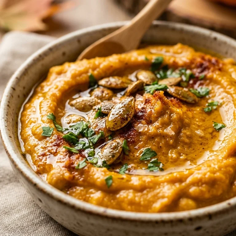 Pumpkin Hummus Creamy 5 Minute Fall Snack