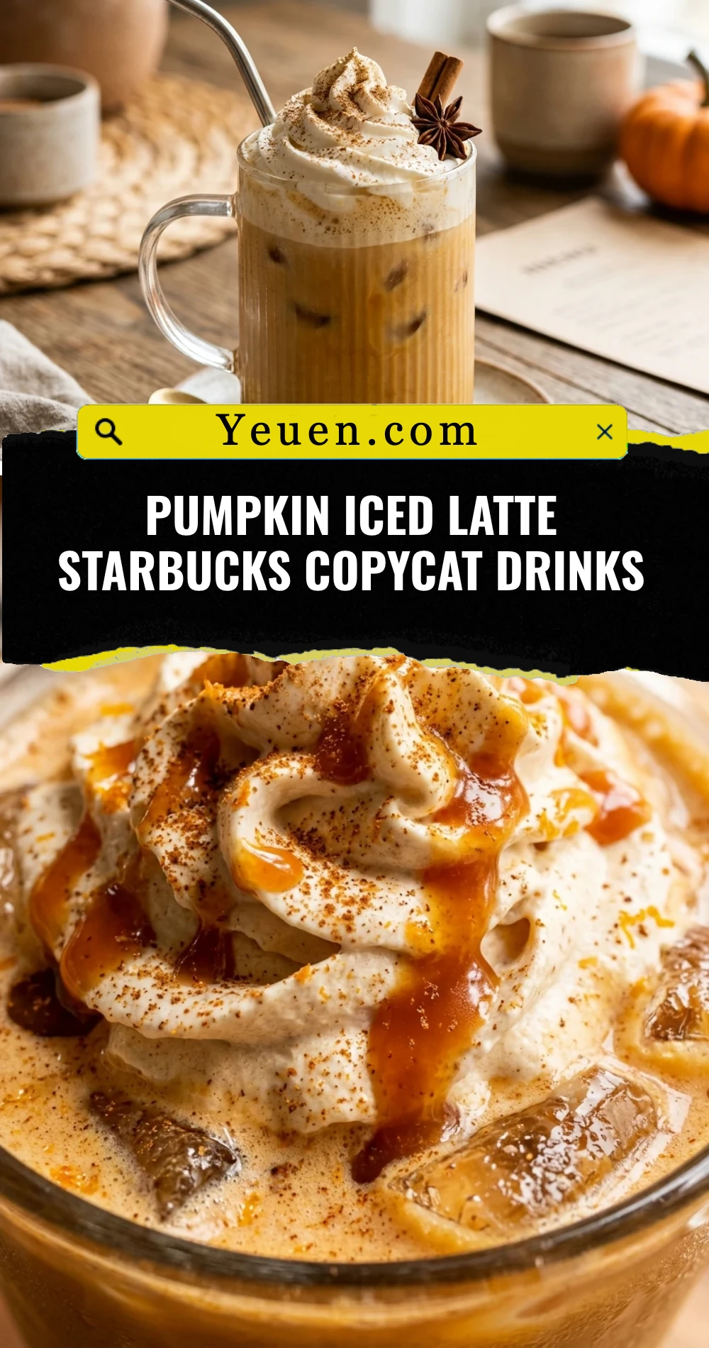 Pumpkin Iced Latte Starbucks Copycat Drinks
