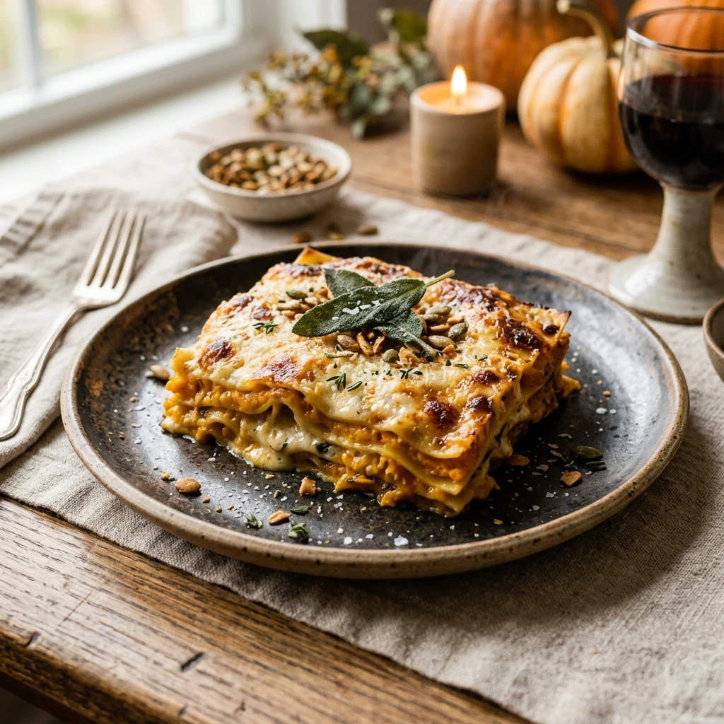 Pumpkin Lasagna Creamy Savory Fall Dinner