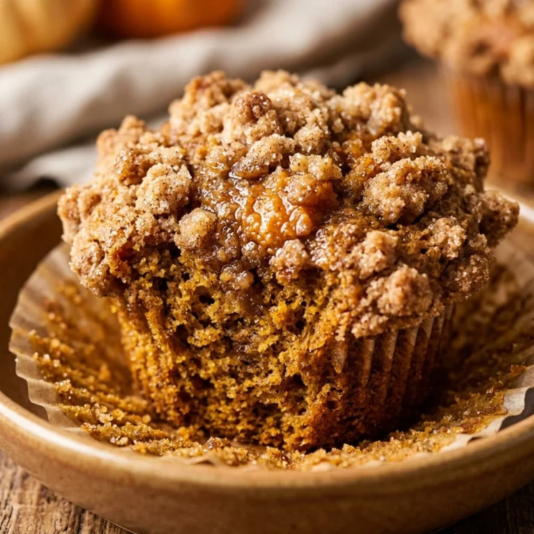 Pumpkin Muffins With Crumb Topping Bakery Style Fall