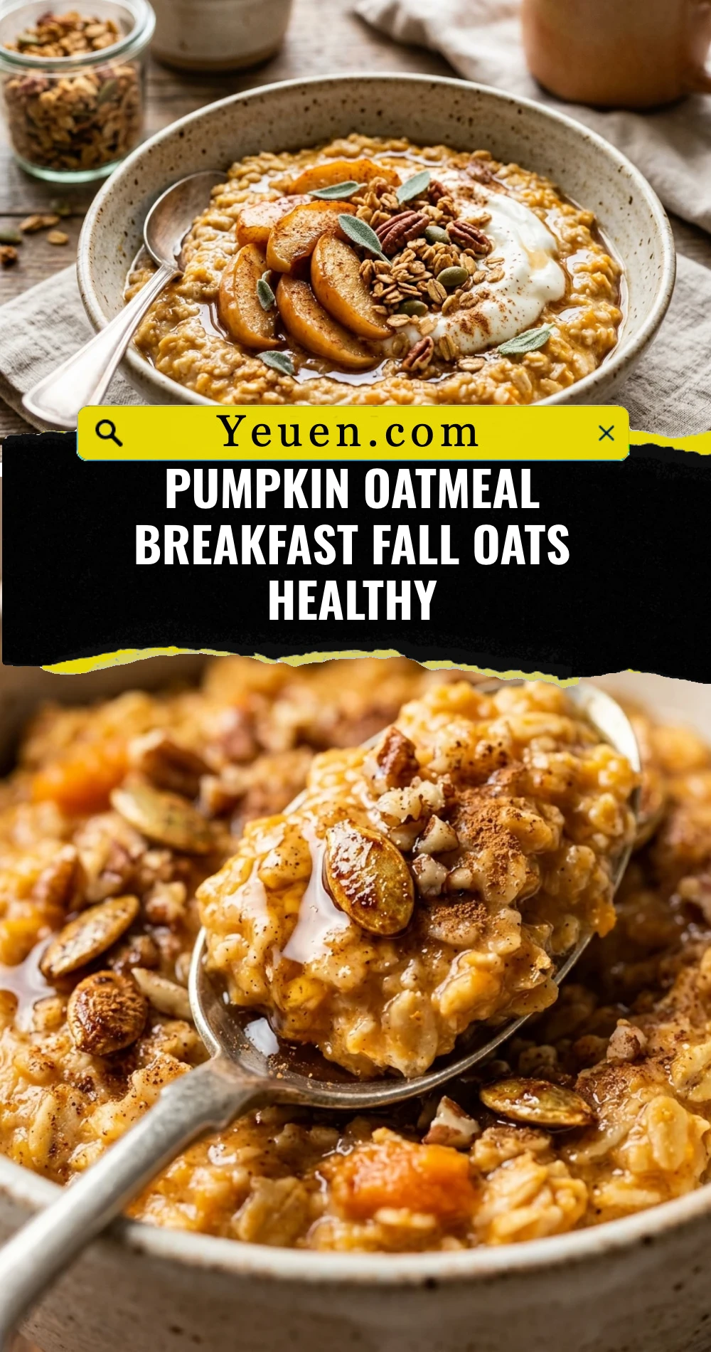 Pumpkin Oatmeal Breakfast Fall Oats Healthy