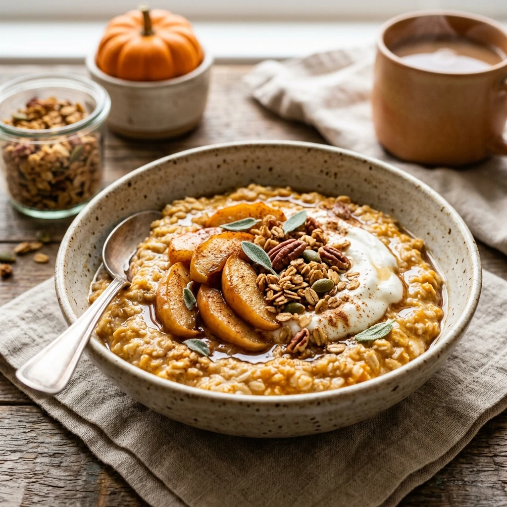 Pumpkin Oatmeal Breakfast Fall Oats Healthy