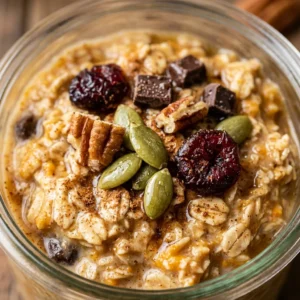 Pumpkin Overnight Oats Healthy Fall Breakfast Prep