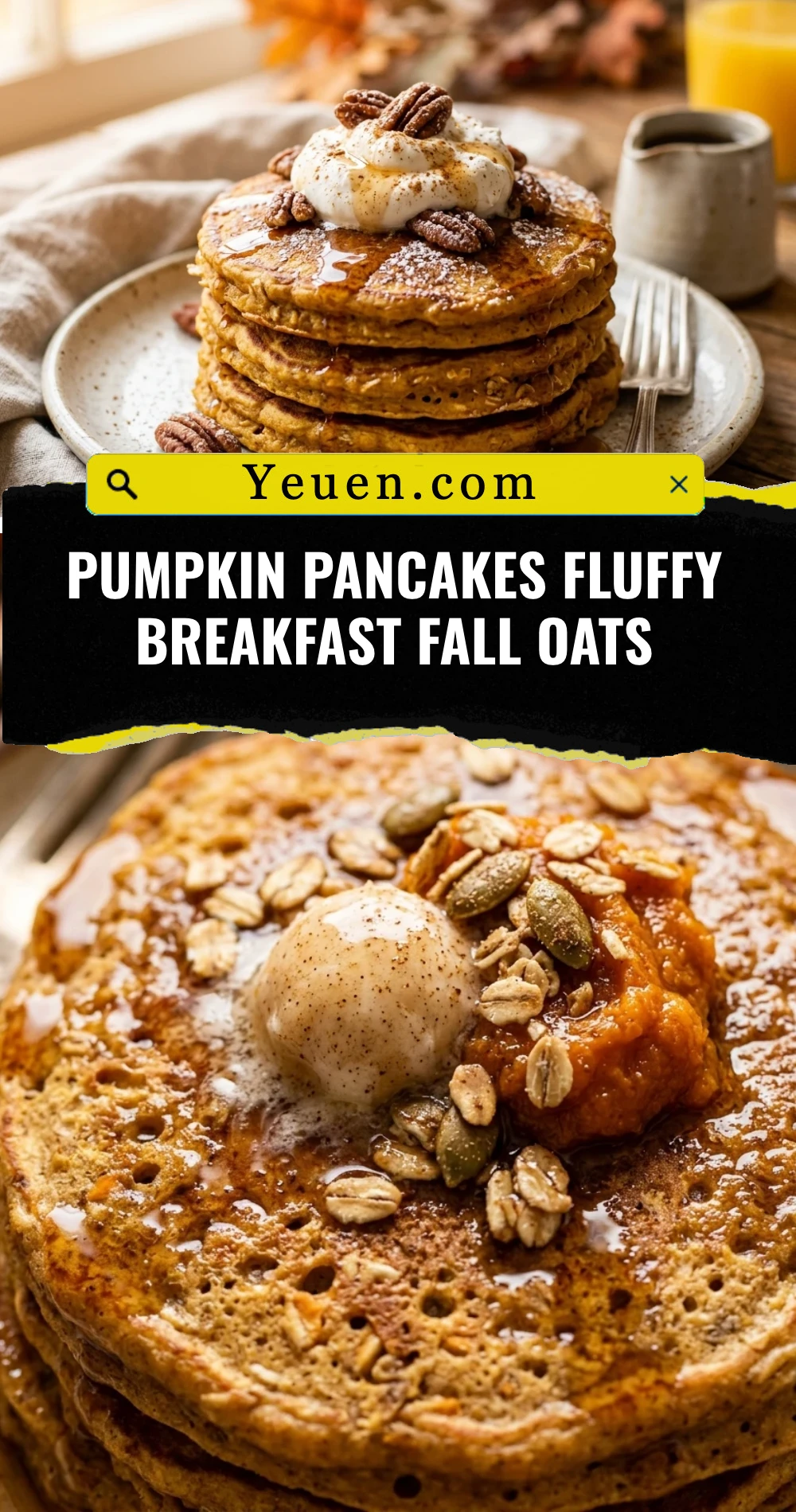 Pumpkin Pancakes Fluffy Breakfast Fall Oats