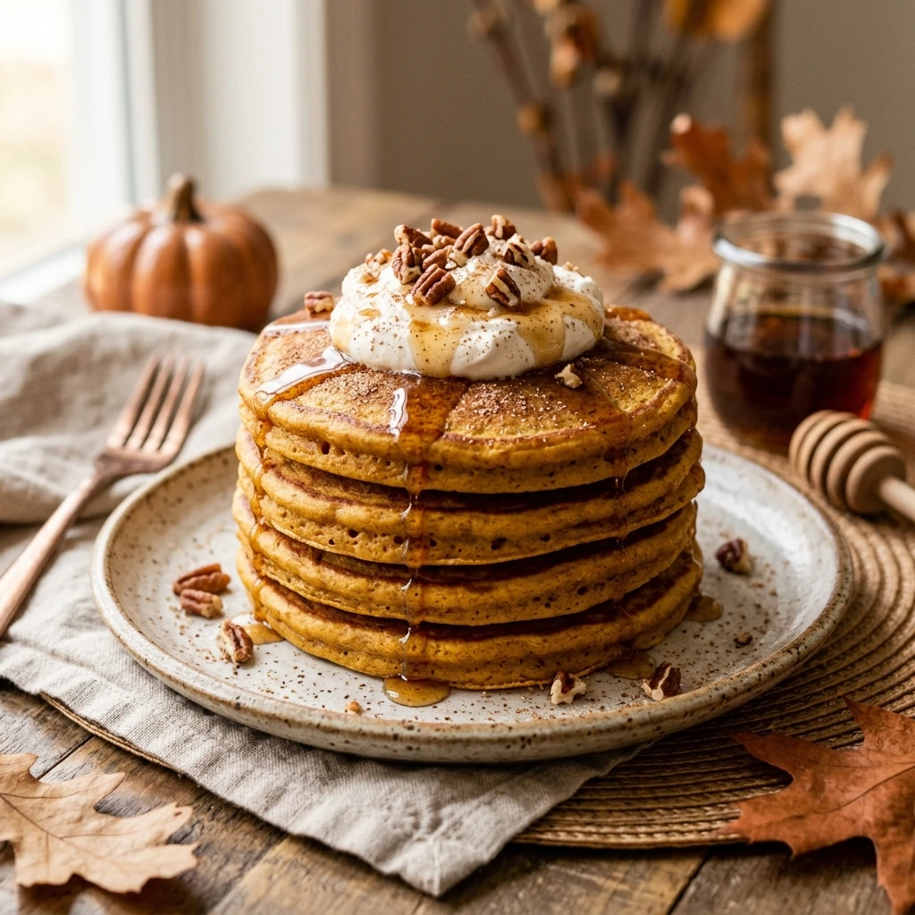 Pumpkin Pancakes Fluffy Fall Starbucks Copycat Moist