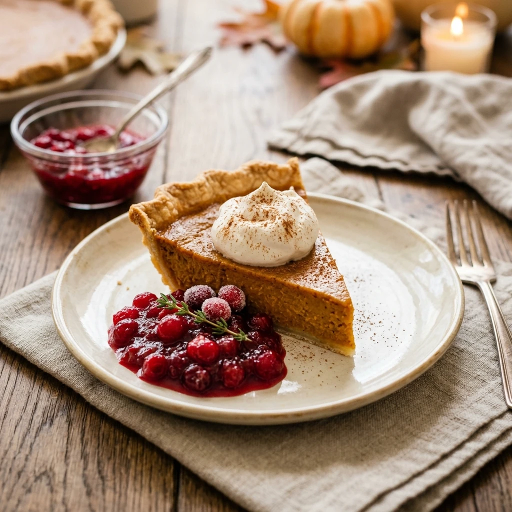 Pumpkin Pie And Cranberry Sauce Thanksgiving Combo
