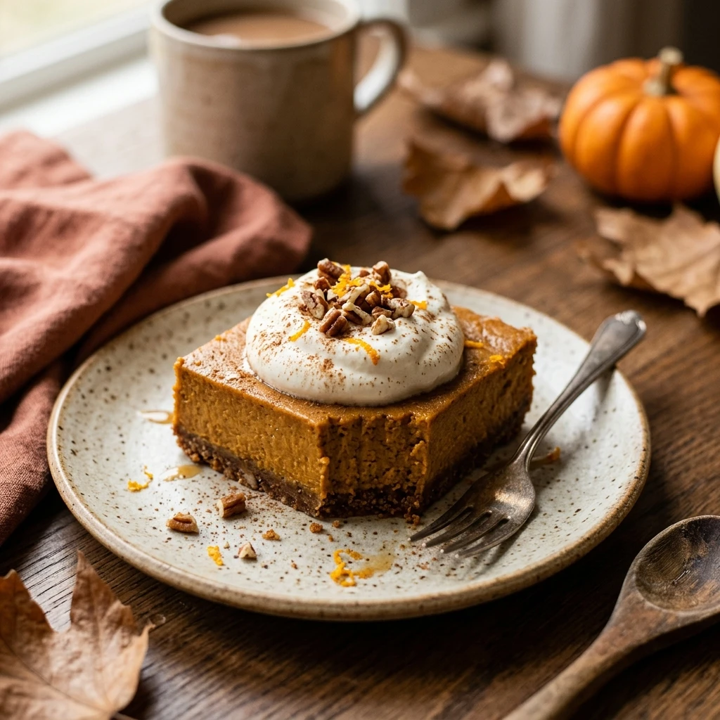 Pumpkin Pie Bars Easy No Rolling Crust Fall