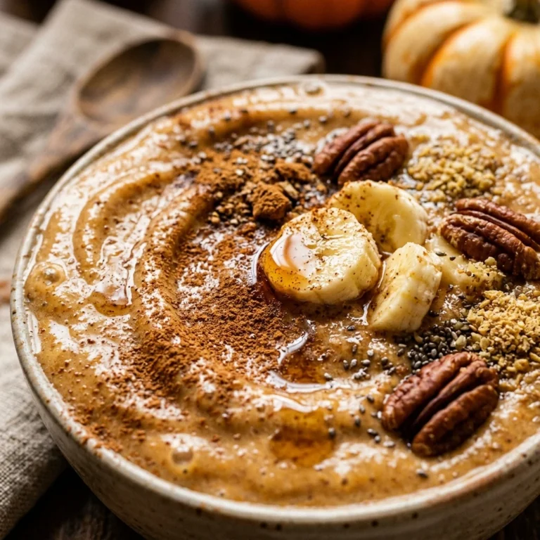 Pumpkin Pie Smoothie With Banana And Cinnamon Fall Breakfast