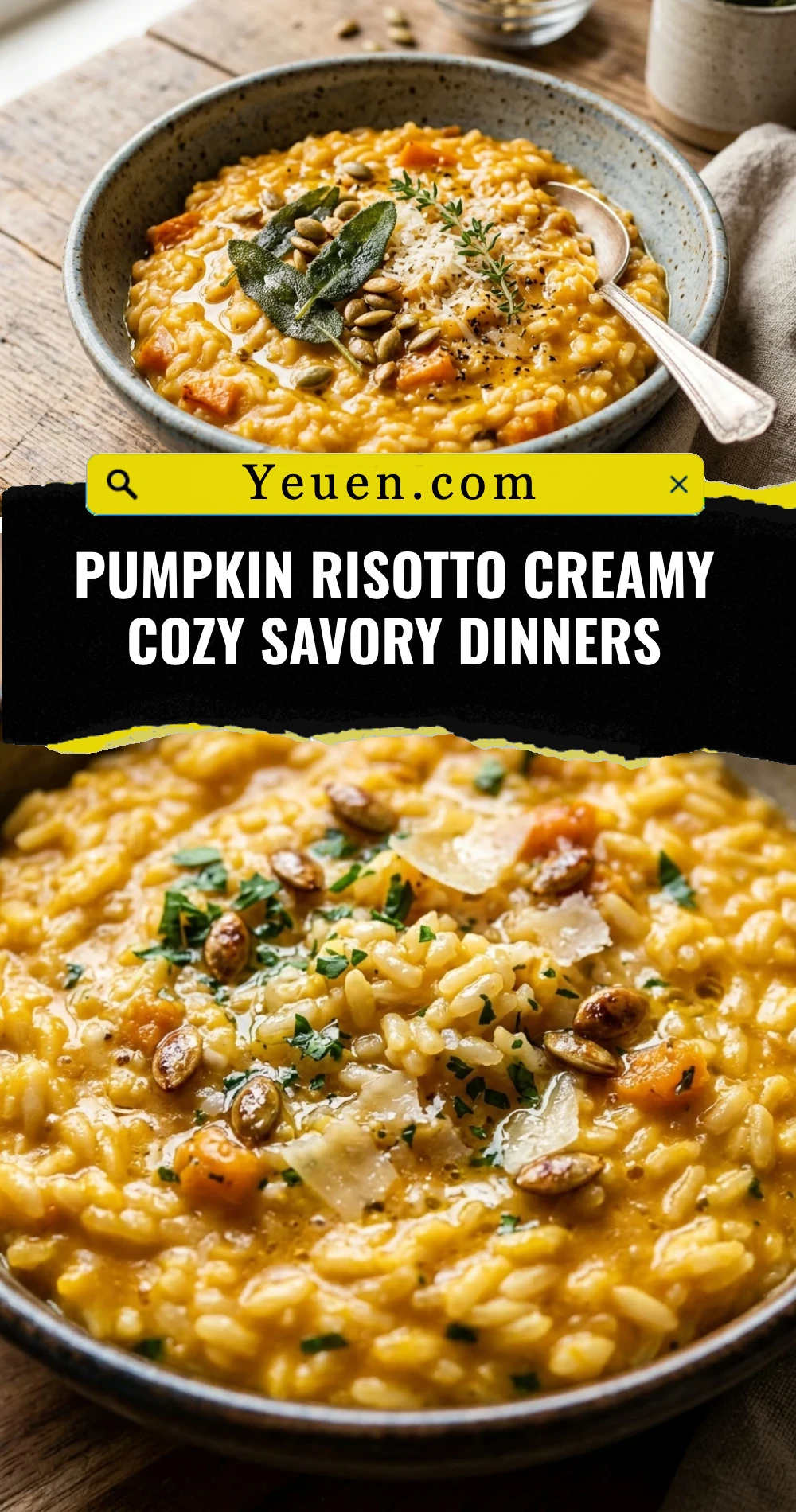 Pumpkin Risotto Creamy Cozy Savory Dinners