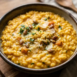 Pumpkin Risotto Creamy Cozy Savory Dinners