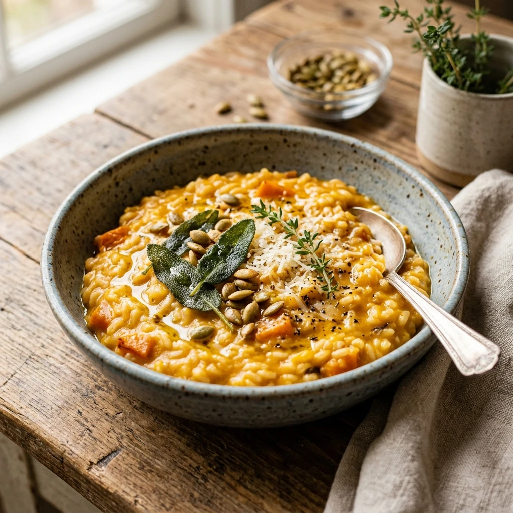 Pumpkin Risotto Creamy Cozy Savory Dinners