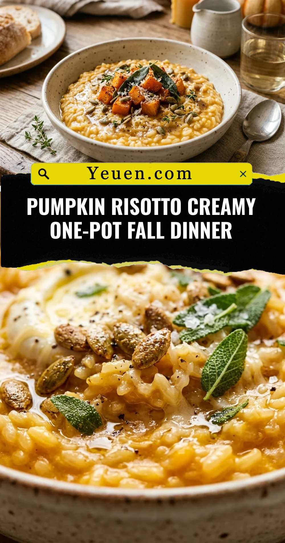 Pumpkin Risotto Creamy One-Pot Fall Dinner