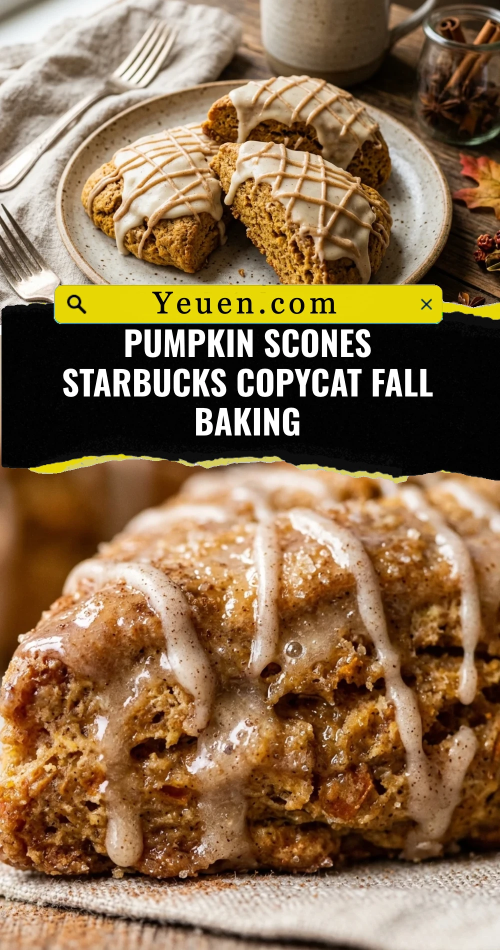 Pumpkin Scones Starbucks Copycat Fall Baking