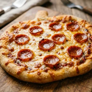 Pumpkin Shaped Pepperoni Pizza For Picky Eaters