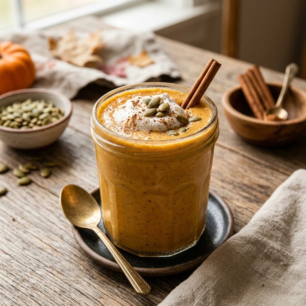 Pumpkin Smoothie Healthy 5 Minute Fall Breakfast