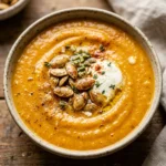 Pumpkin Soup Creamy Cozy Dinners Fall