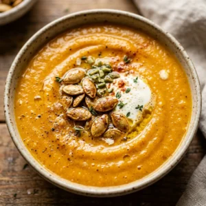 Pumpkin Soup Creamy Cozy Dinners Fall