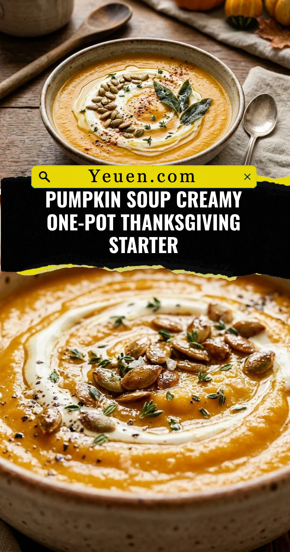 Pumpkin Soup Creamy One-Pot Thanksgiving Starter