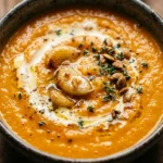 Pumpkin Soup With Roasted Garlic And Cream Cozy Fall Dinner