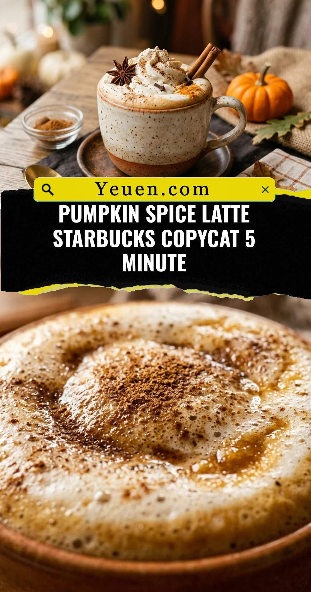 Pumpkin Spice Latte Starbucks Copycat 5 Minute