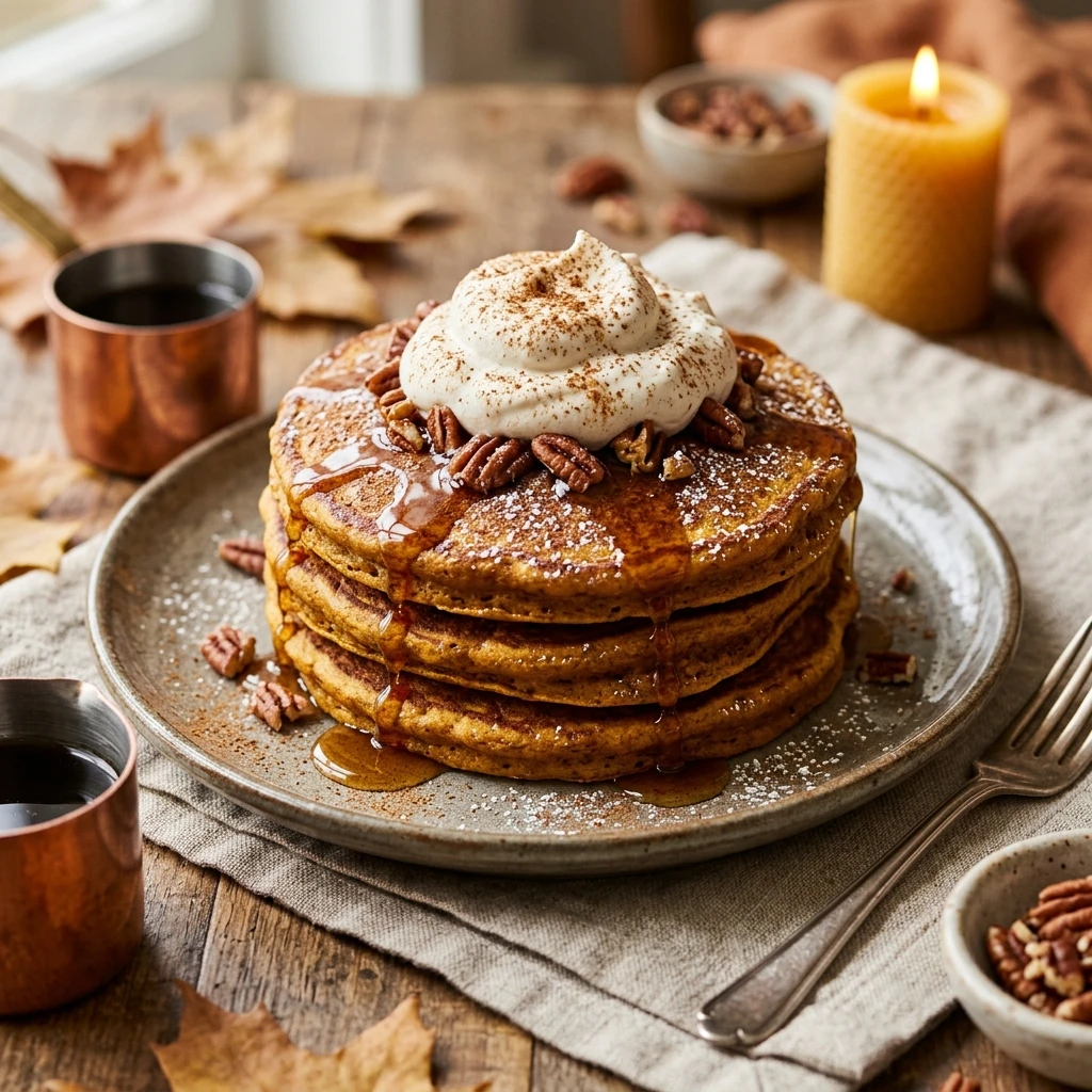 Pumpkin Spice Pancakes Fluffy Extra Moist Fall Favorite