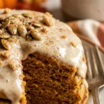 Pumpkin Spice Pancakes With Cream Cheese Glaze Fall Breakfast