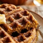 Pumpkin Spice Waffles With Cinnamon Sugar Fall Breakfast