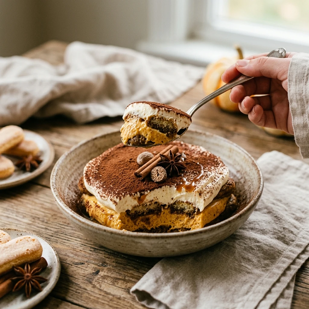Pumpkin Tiramisu No Bake Creamy Fall Dessert