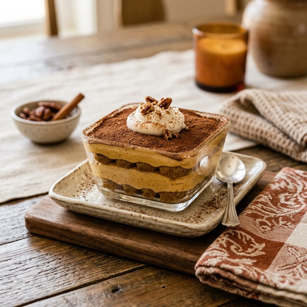 Pumpkin Tiramisu No Bake Fall Desserts