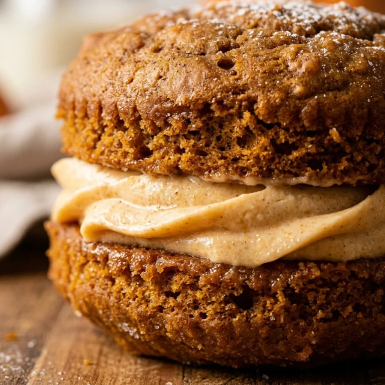 Pumpkin Whoopie Pies Creamy Filling Fall Dessert